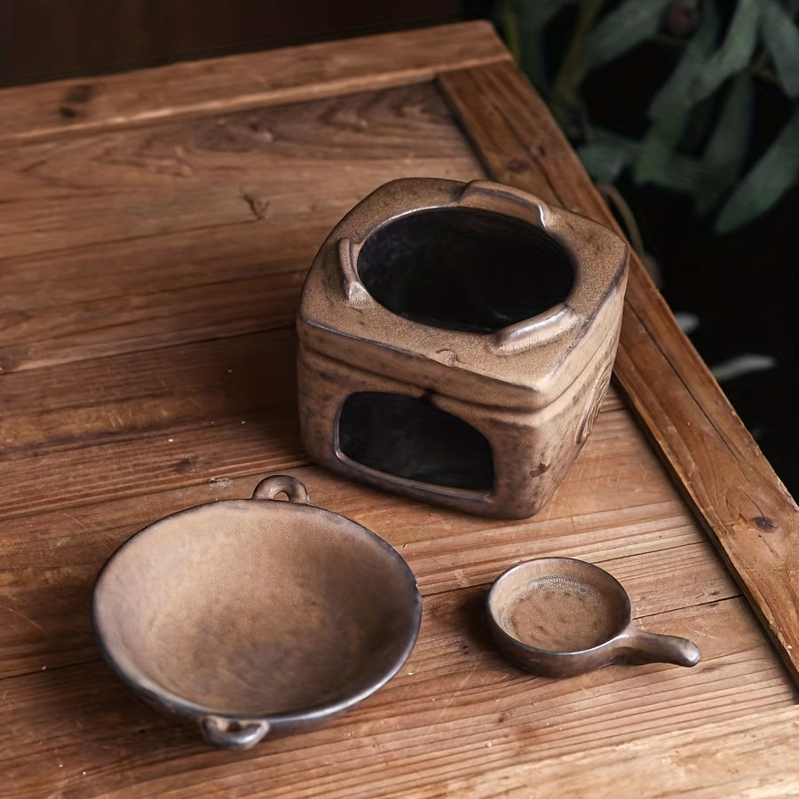 Retro Ceramic Aromatherapy Candle Holder