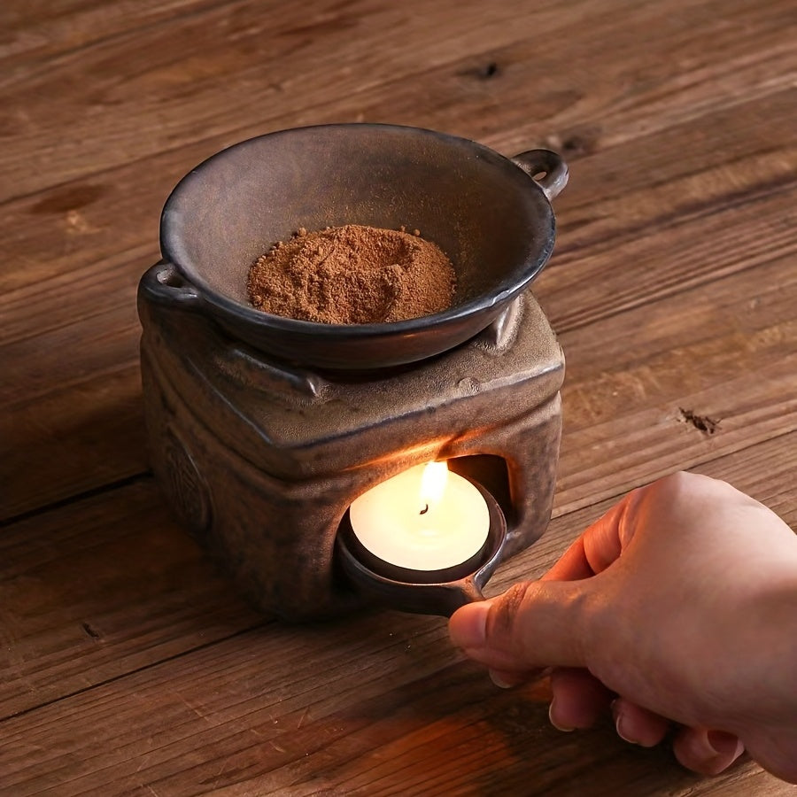 Retro Ceramic Aromatherapy Candle Holder