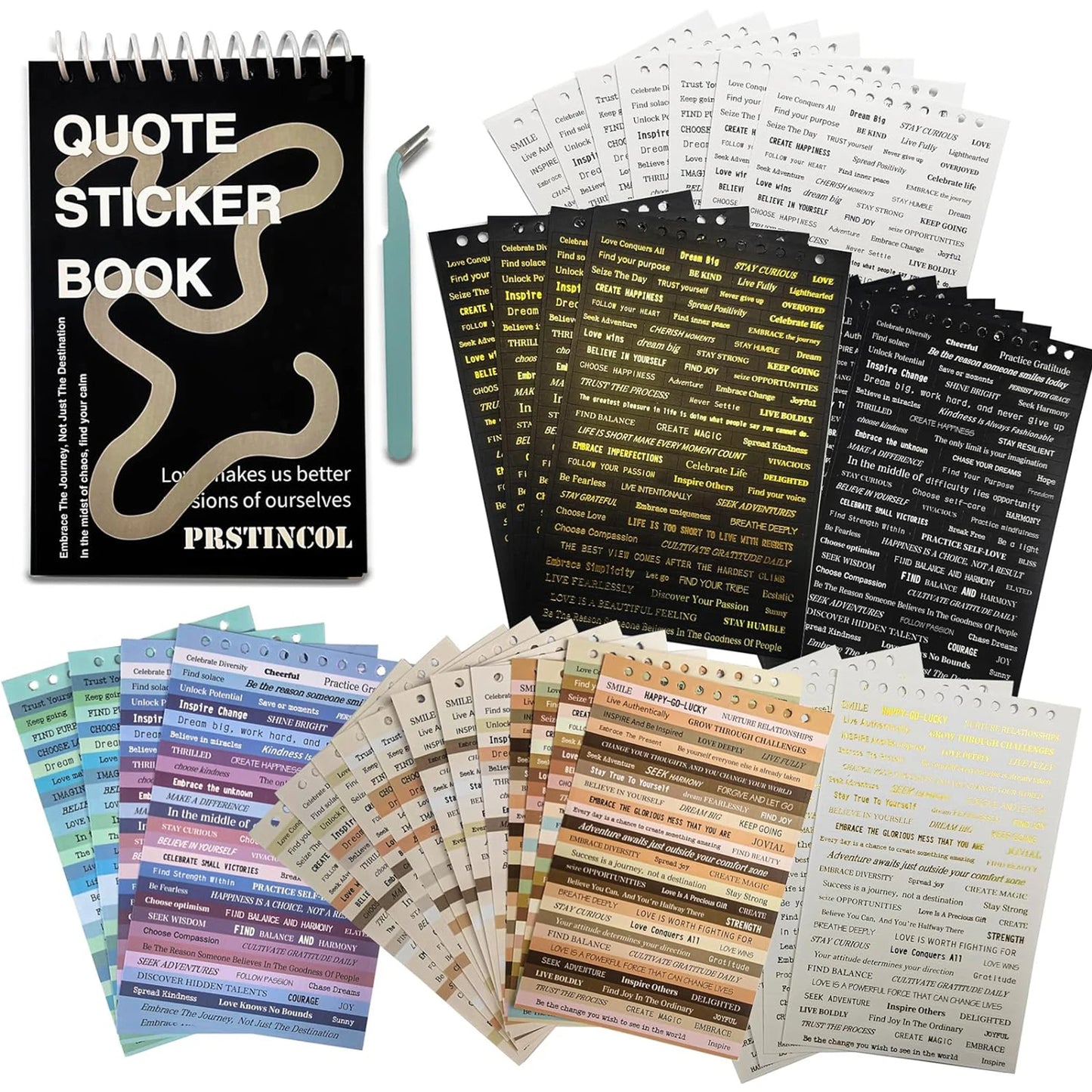 40 Sheets Small Talk Quote Stickers