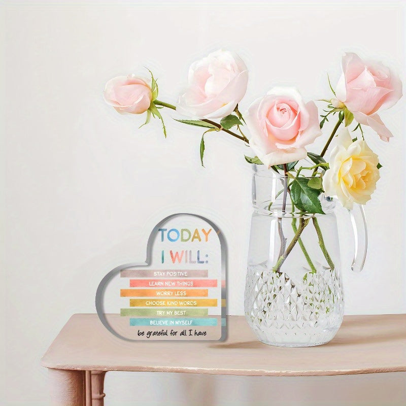 Positive Psychology Heart Sign – Acrylic