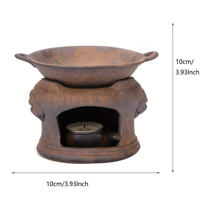 Retro Ceramic Aromatherapy Candle Holder