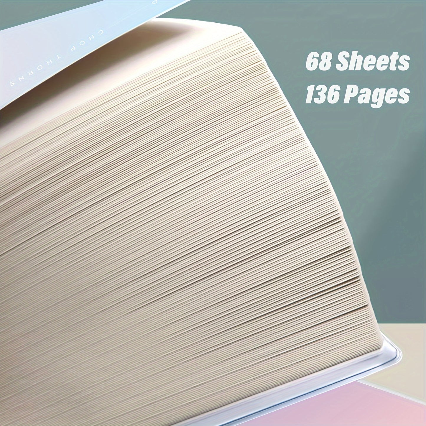B5/A5 Waterproof Soft Cover Notebook – 136 Pages, Horizontal Line Journal