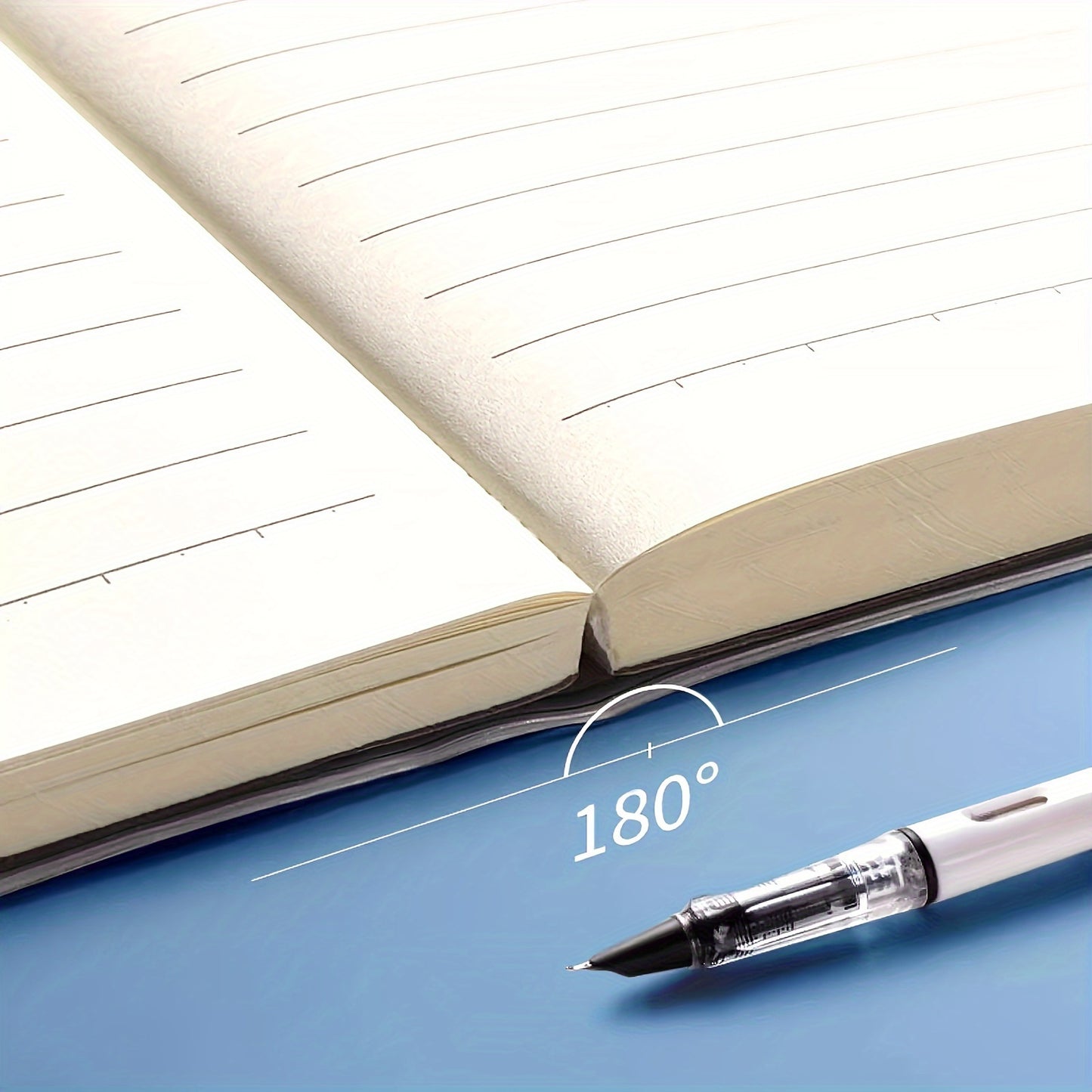 B5/A5 Waterproof Soft Cover Notebook – 136 Pages, Horizontal Line Journal