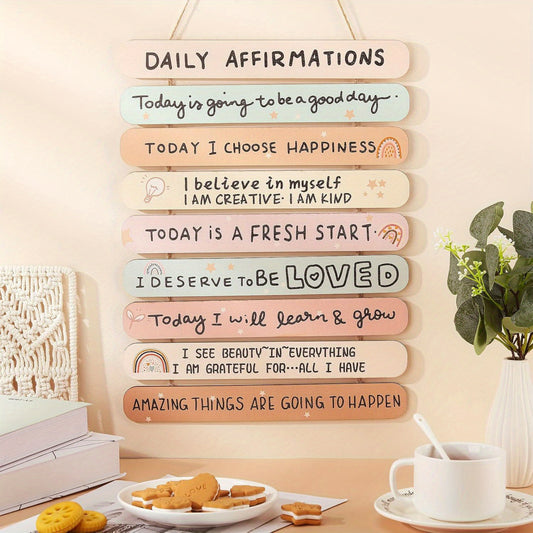9-Piece Vintage Inspirational Wooden Wall Art Set