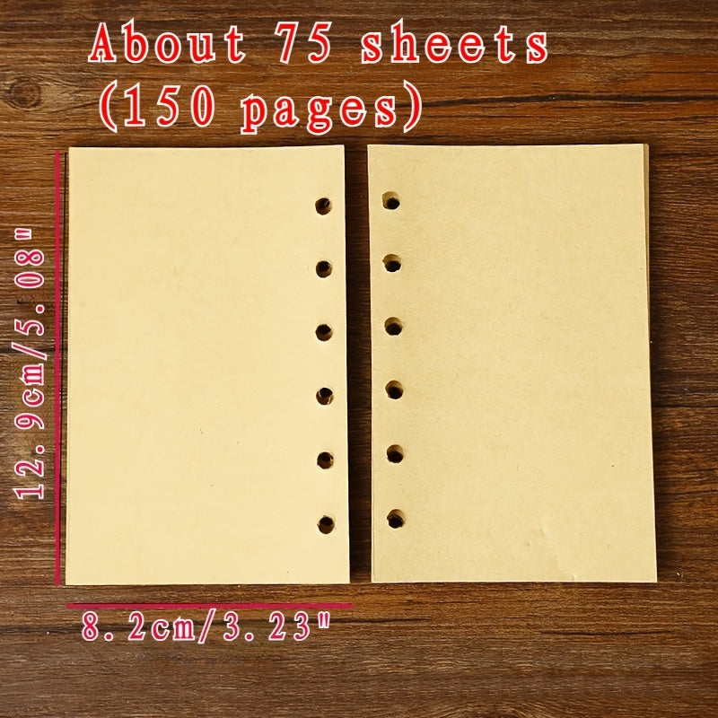 Vintage Pirate Anchors Spiral Notebook – Refillable PU Leather Journal