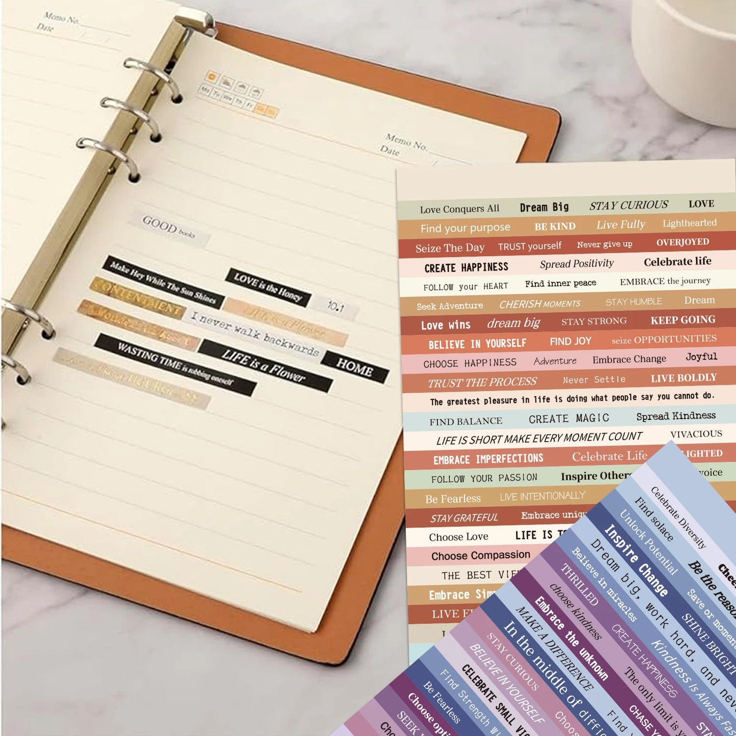 40 Sheets Small Talk Quote Stickers