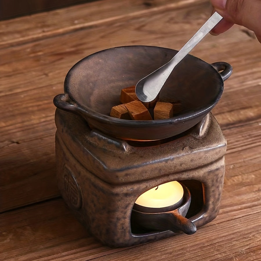 Retro Ceramic Aromatherapy Candle Holder